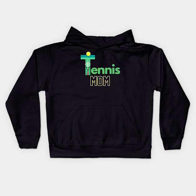 Tennis mom Kids Hoodie by Sport-tees by Marino's